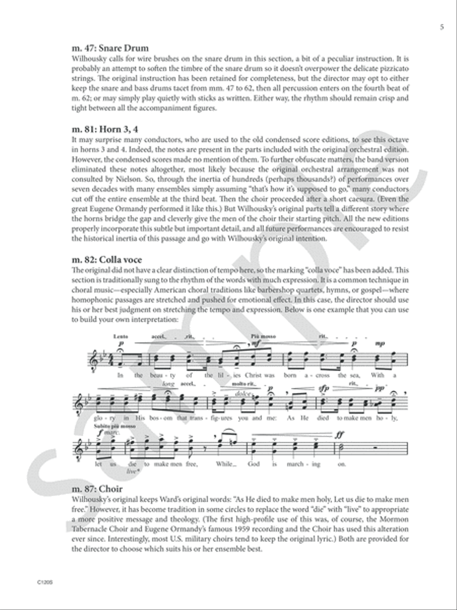 Battle Hymn of the Republic Orchestra scores gallery preview page 7