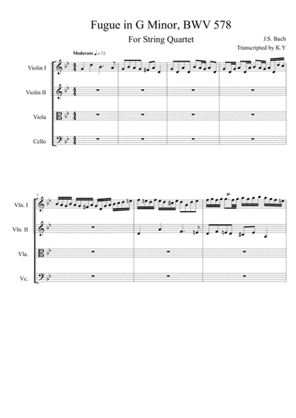 Fugue in G minor, BWV 578 (Little Fugue) image number null