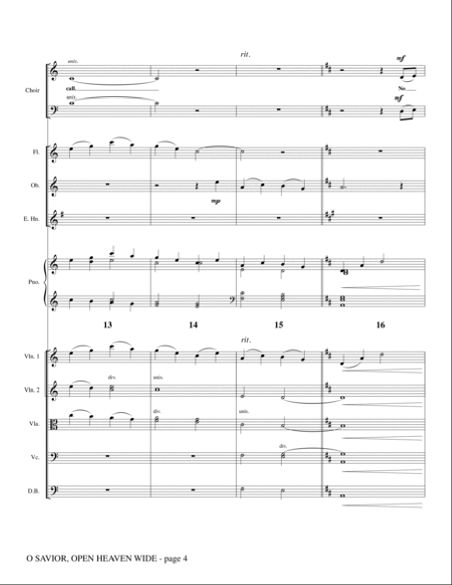 O Savior, Open Heaven Wide - Full Score Choir scores gallery preview page 4