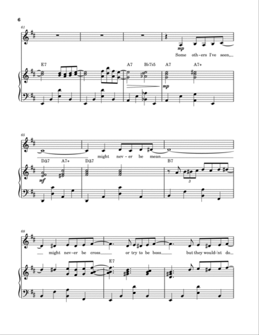 It Had To Be You (Voice and Piano) Voice Solo scores gallery preview page 6