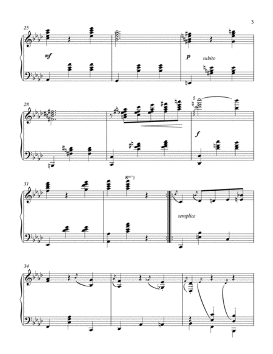 ADIEU Piano Solo scores gallery preview page 3