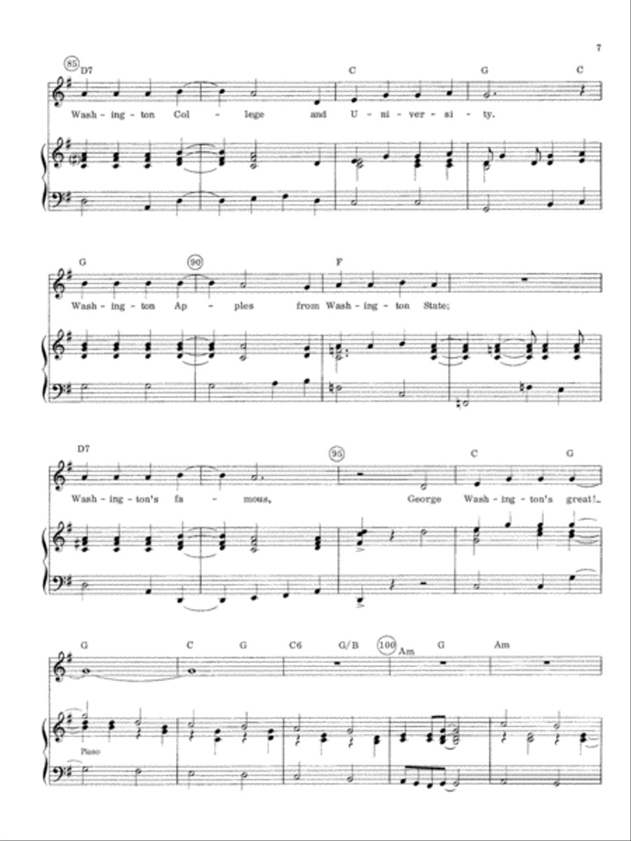 Let George Do It! Unison Choir scores gallery preview page 7