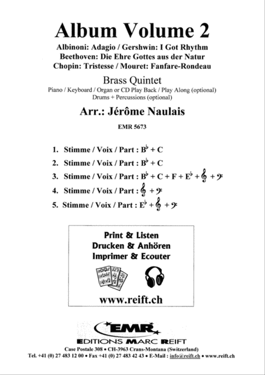 Album Volume 2 Album Volume 2 Brass Band scores gallery preview page 2