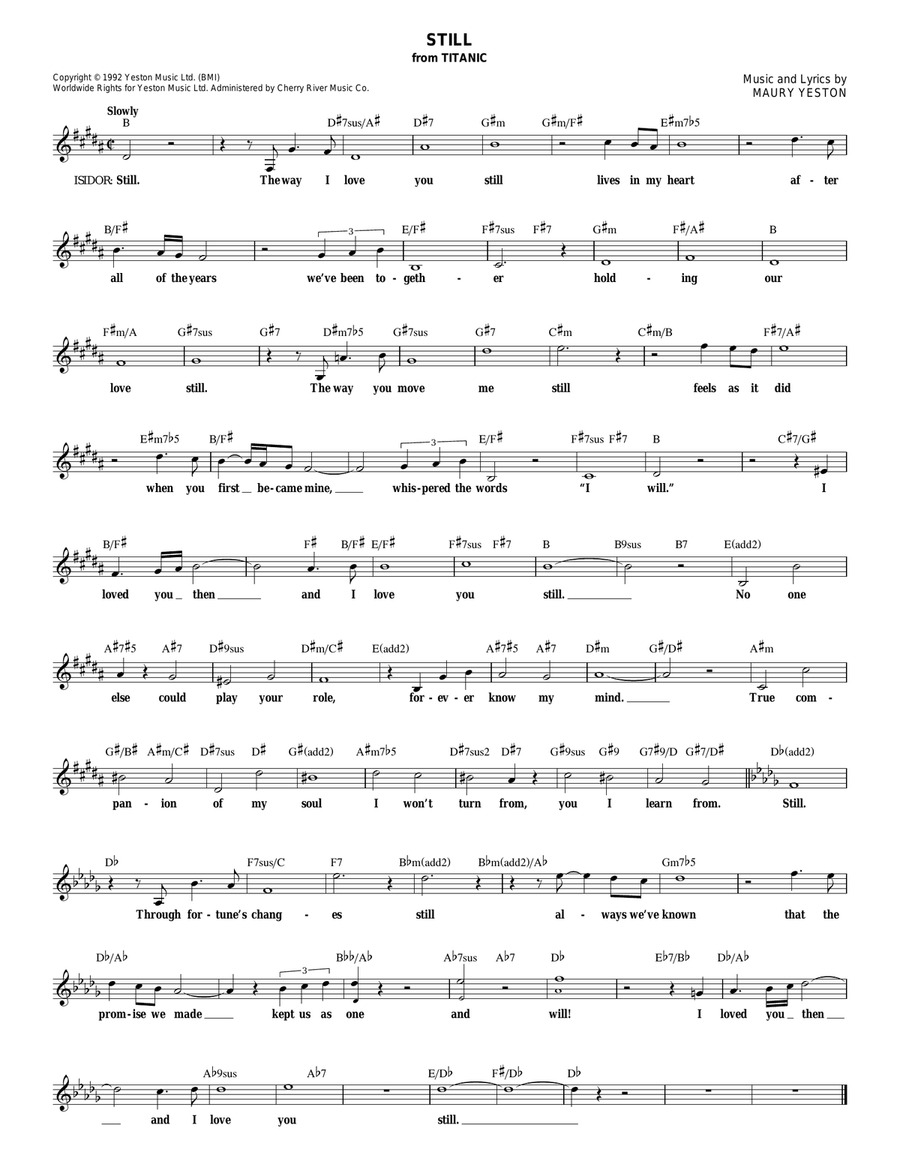 Still Piano scores gallery preview page 1