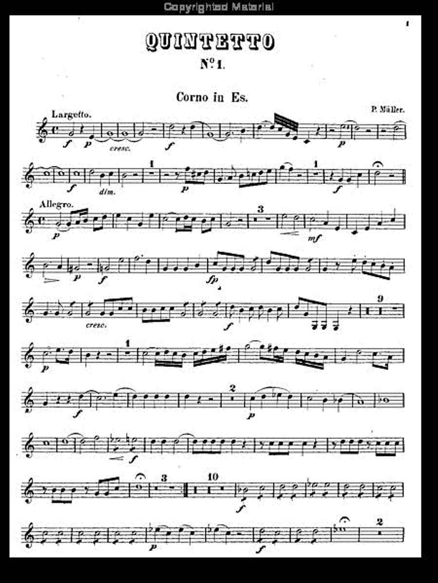 Drei Quintette Nr. 1 Woodwind Quintet scores gallery preview page 3