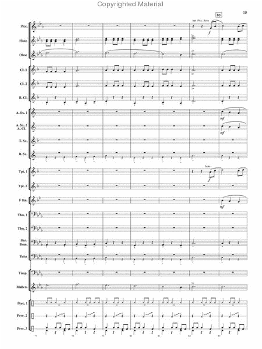 Stargazer Concert Band scores gallery preview page 14