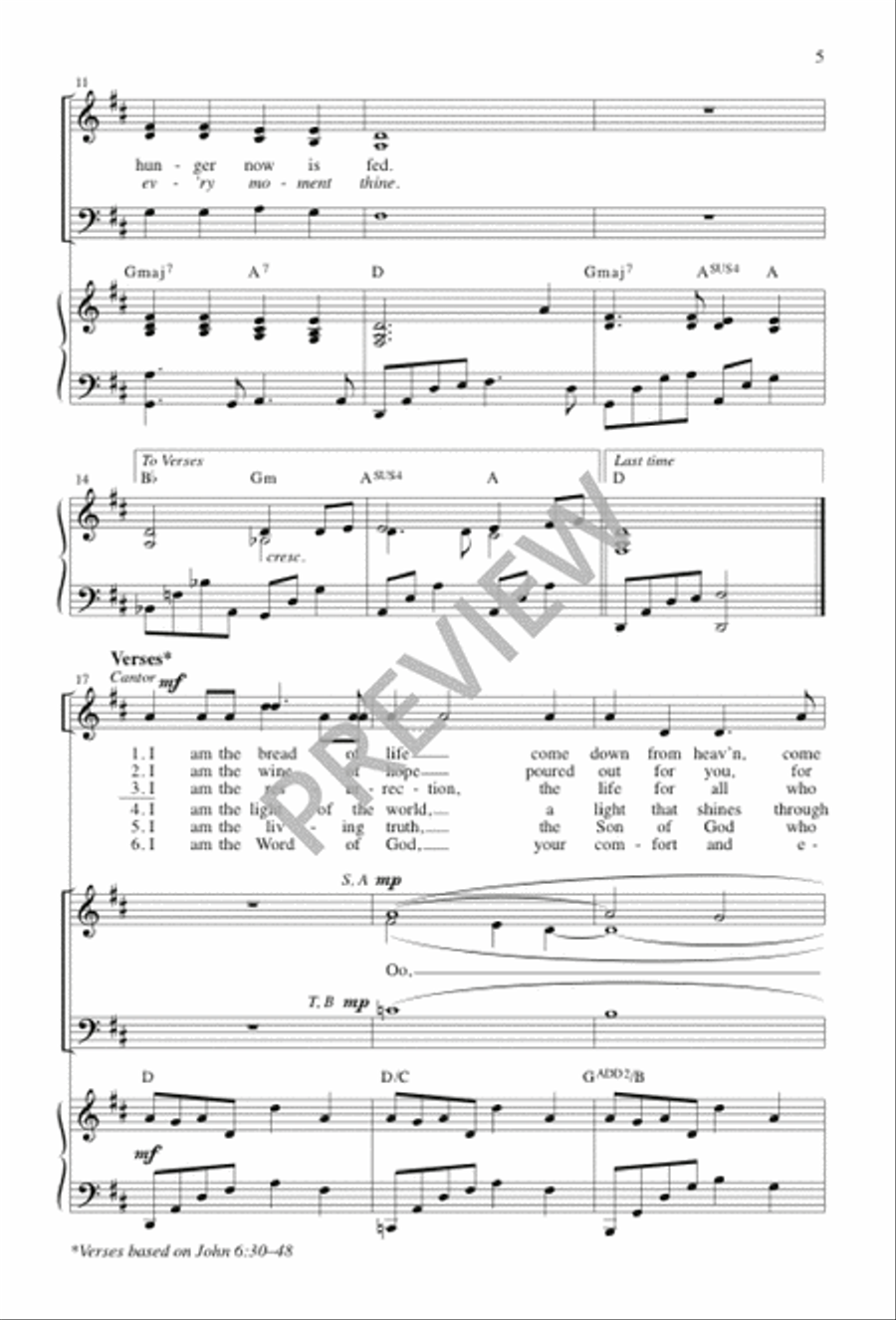 Come Feast at This Table 3-Part scores gallery preview page 4