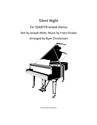 Book cover for Silent Night for SSAATTBB Choir
