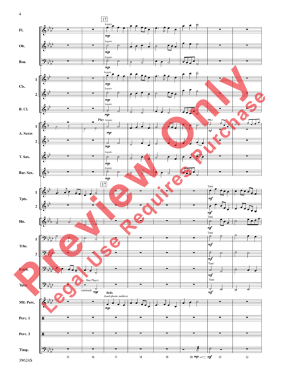 Cradle Hymn Concert Band scores gallery preview page 5