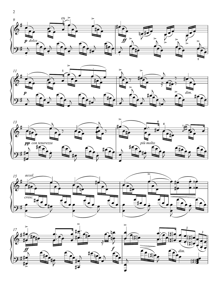 Quickly and Firey Piano Solo scores gallery preview page 2