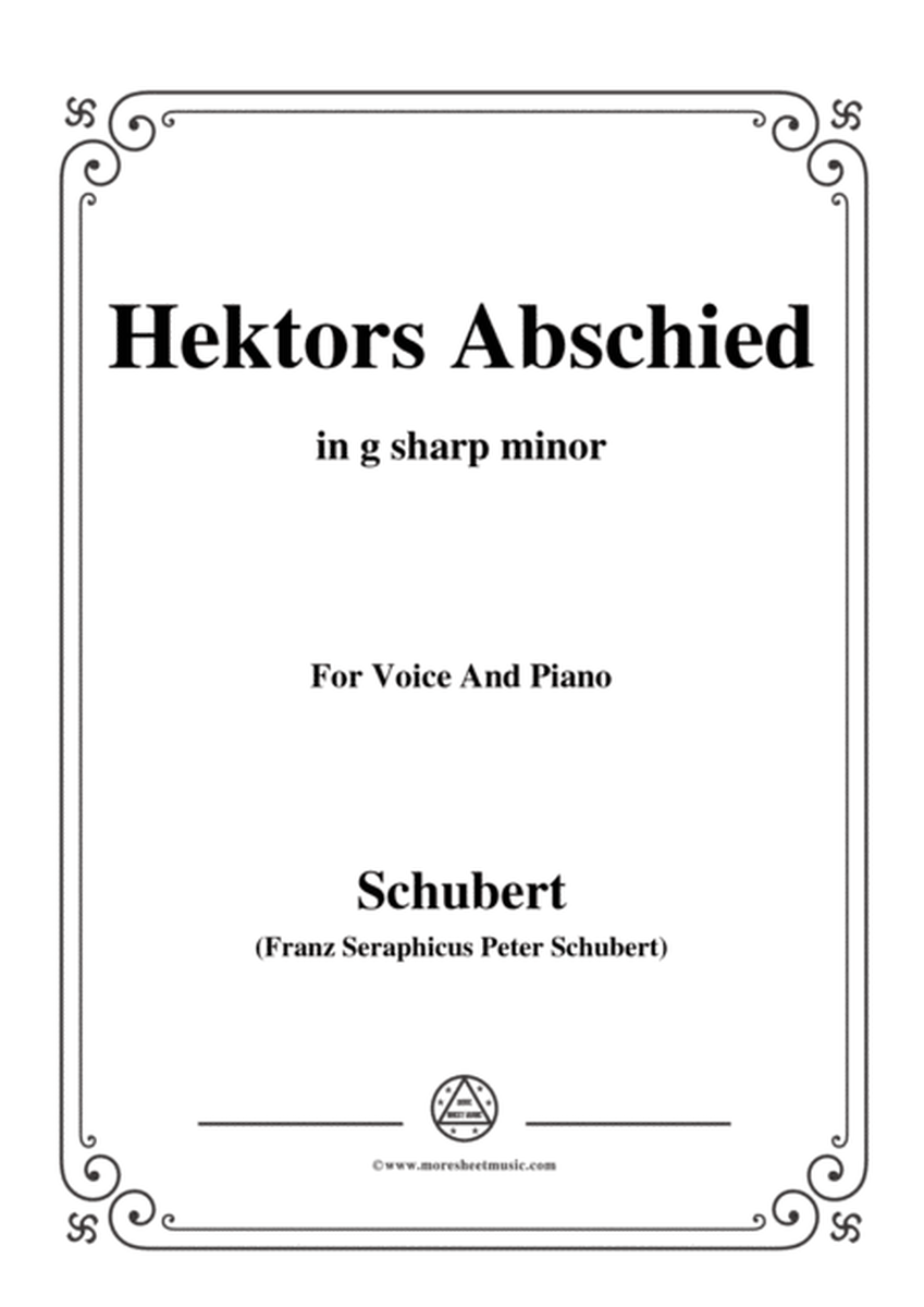 Schubert-Hektors Abschied(Hector's Farewell),D.312,in g sharp minor,for Voice&Piano image number null
