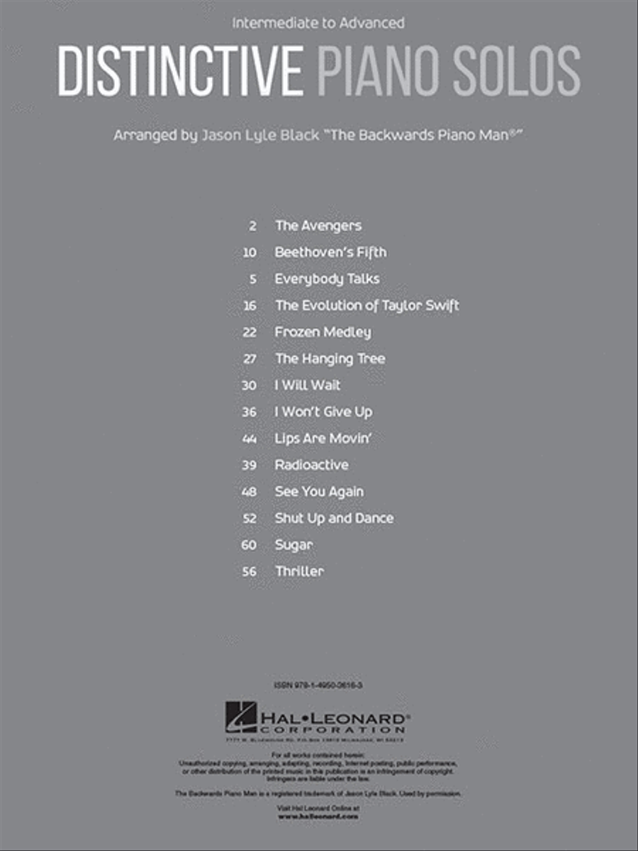 Distinctive Piano Solos Piano Solo scores gallery preview page 2