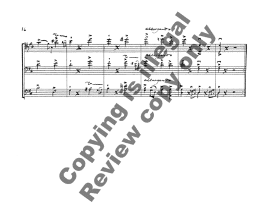 Divertimento for Three Double Basses (Full Score) Double Bass scores gallery preview page 10