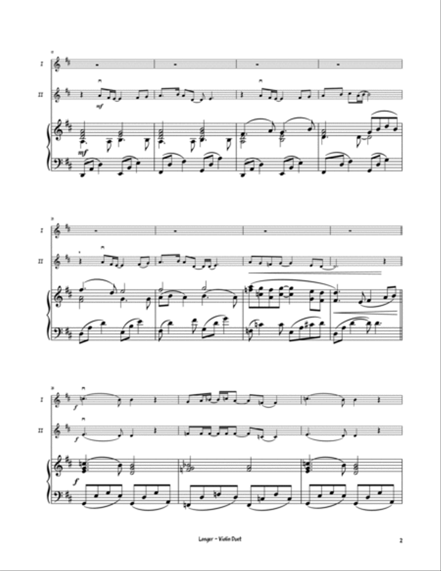 Longer Longer String Duet scores gallery preview page 3