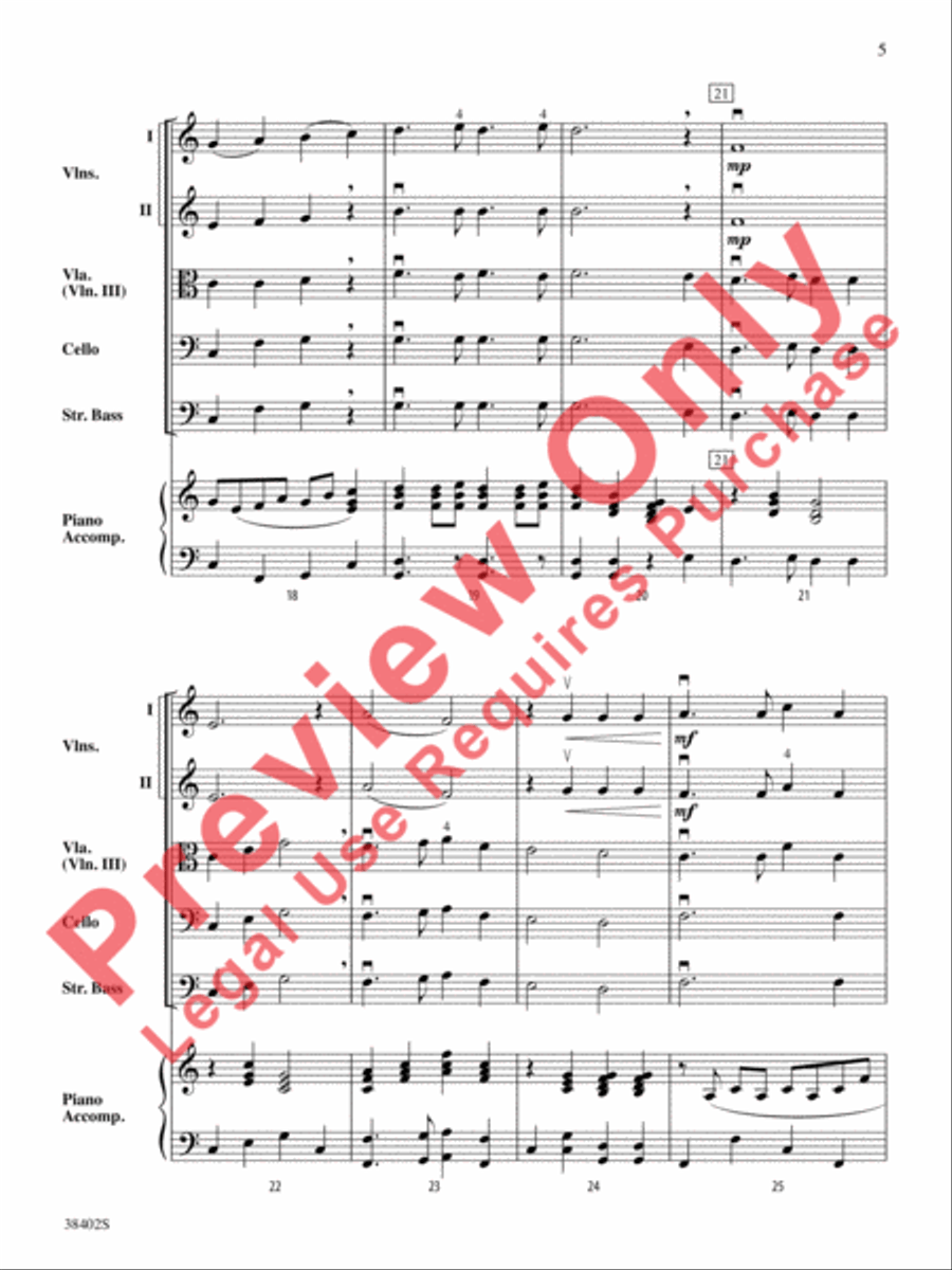 Pizzicato Pizazz! String Orchestra scores gallery preview page 6
