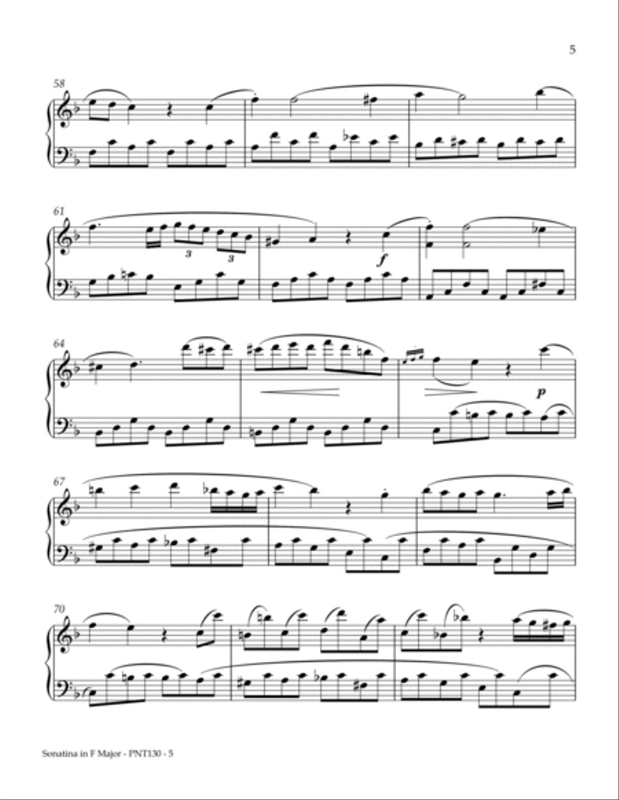 Sonatina Opus 38, Number 3 Piano Method scores gallery preview page 5