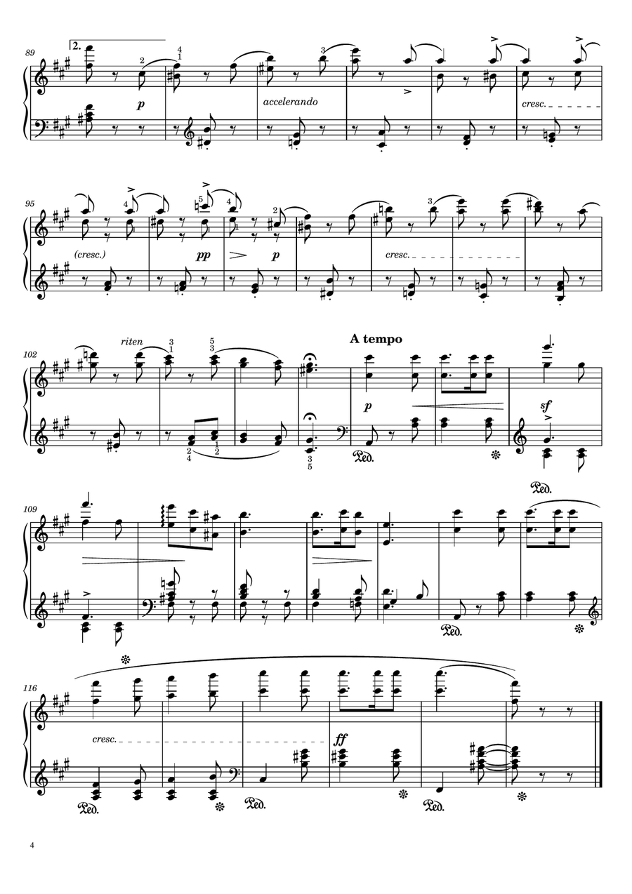 Schumann - Papillons, Op.2 - Original With Fingering For Piano Solo - Complete Piano Solo scores gallery preview page 4