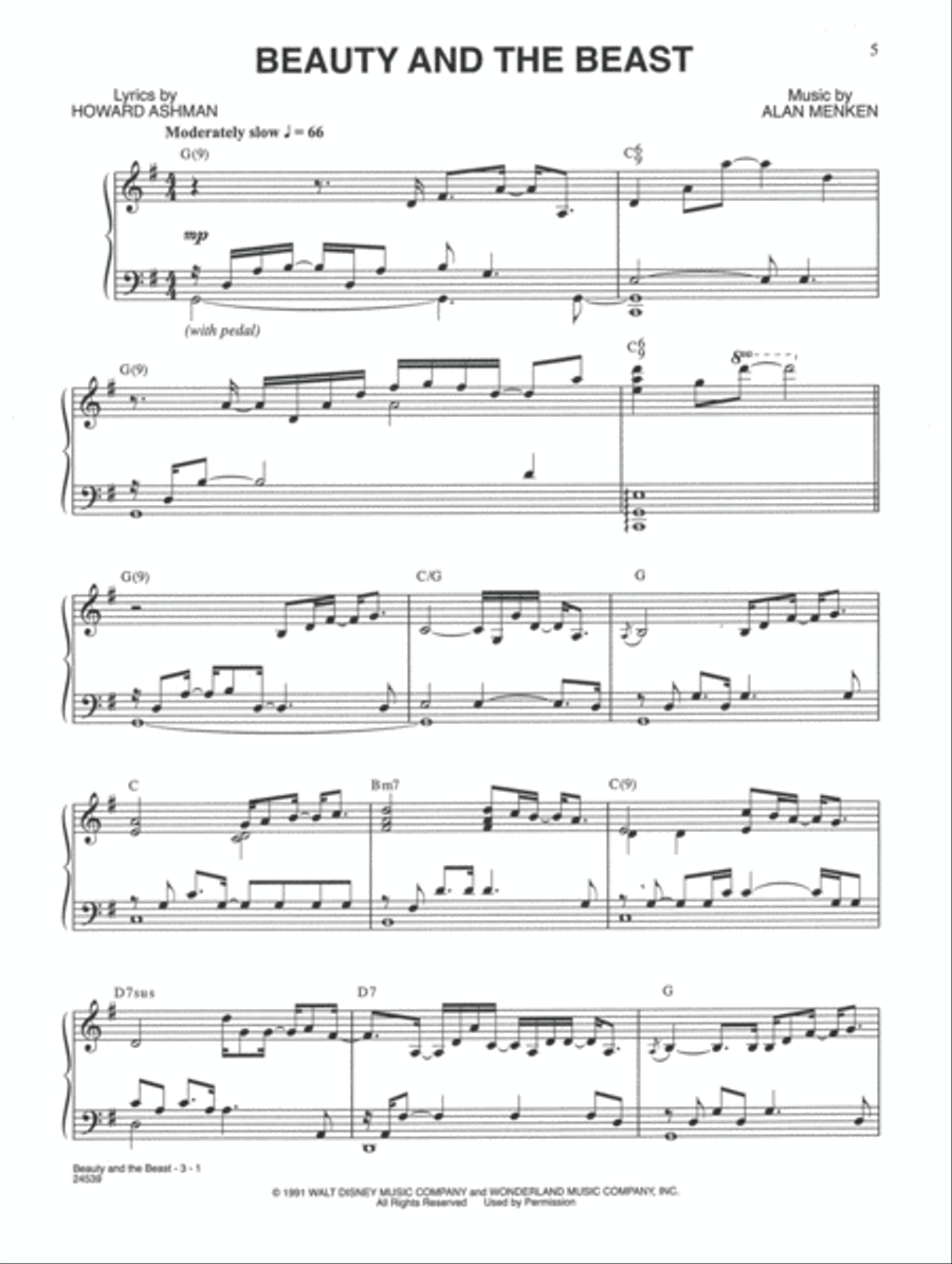 The Disney Songbook Piano, Vocal, Guitar scores gallery preview page 3