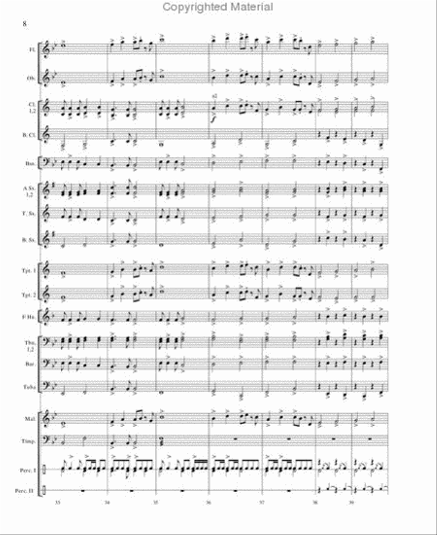 Flight From the Hills Concert Band scores gallery preview page 7
