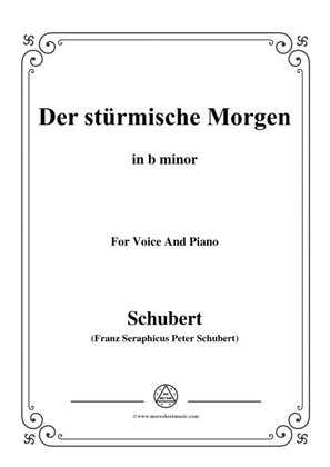 Schubert-Der stürmische Morgen,from 'Winterreise',Op.89(D.911) No.18,in b minor,for Voice&Piano