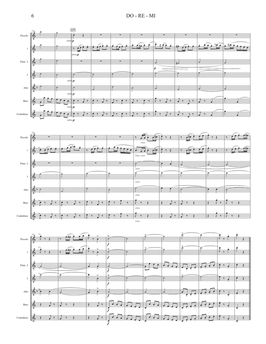 Do-Re-Mi Flute Choir scores gallery preview page 6