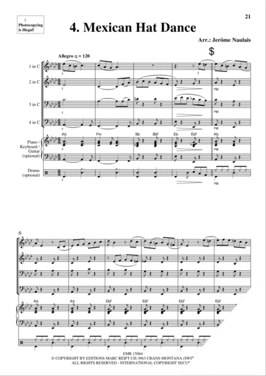 Brass Quartets Vol. 7 Brass Quartets Vol. 7 Brass Ensemble scores gallery preview page 6