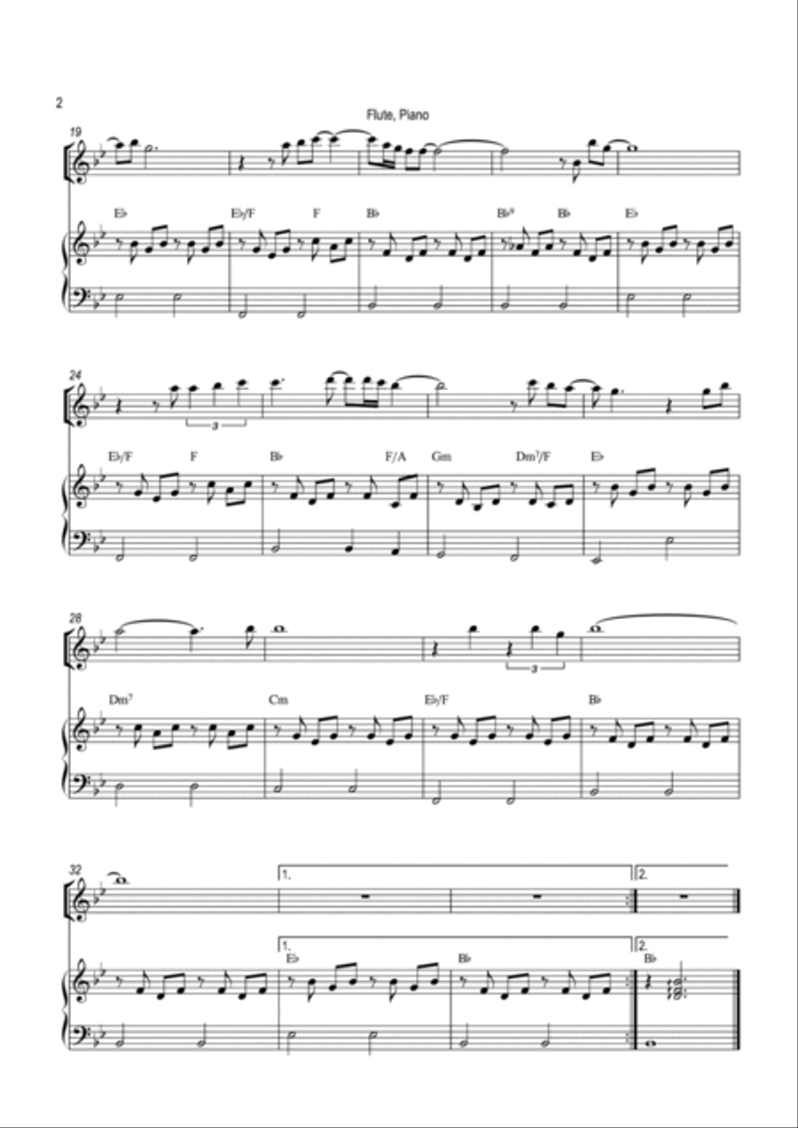 Endless Love Flute Solo scores gallery preview page 2