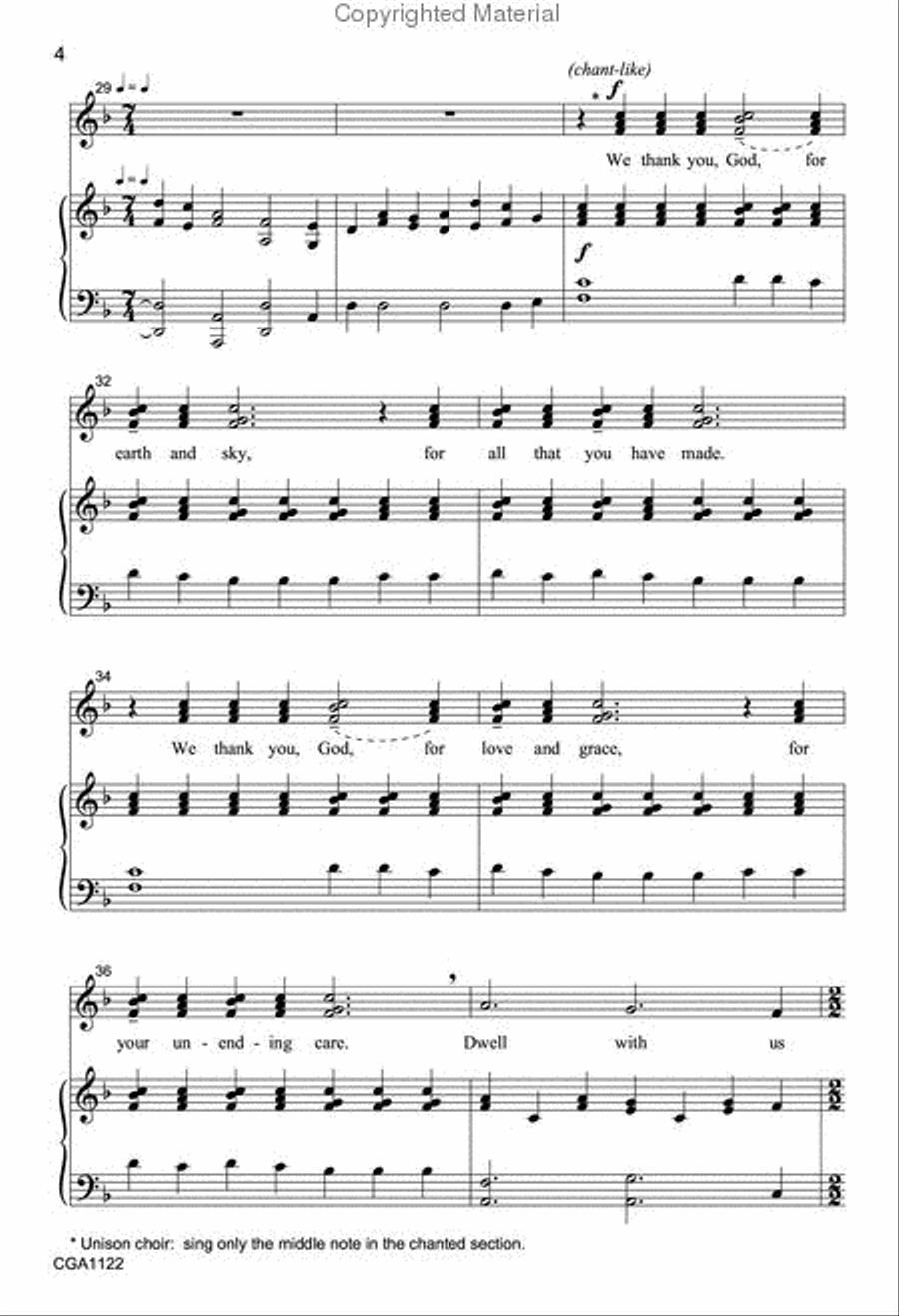 Many and Great, O God 2-Part scores gallery preview page 4