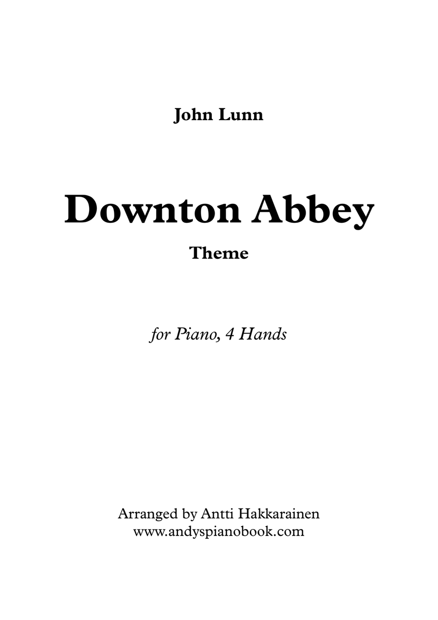 Downton Abbey (theme) 1 Piano, 4-Hands scores gallery preview page 1