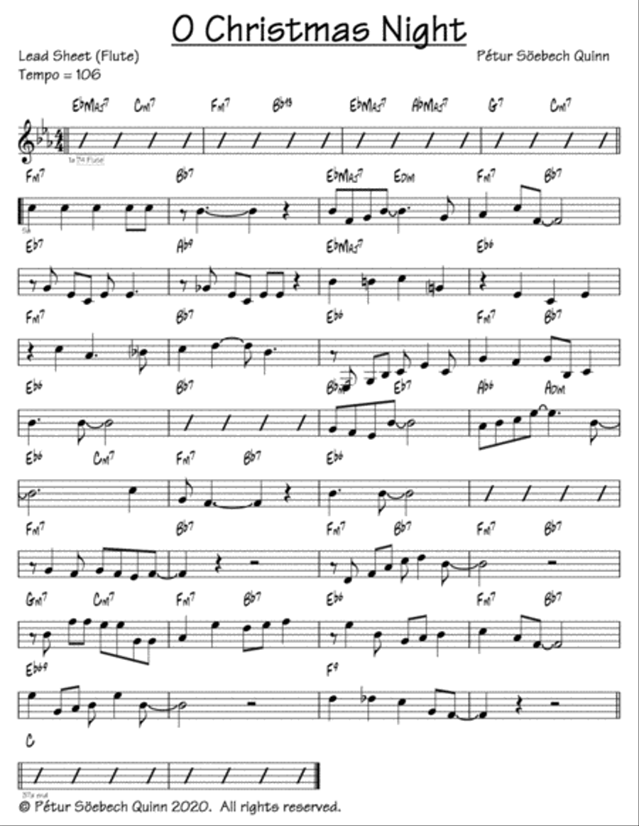 O Christmas Night O Christmas Night Woodwind Duet scores gallery preview page 1