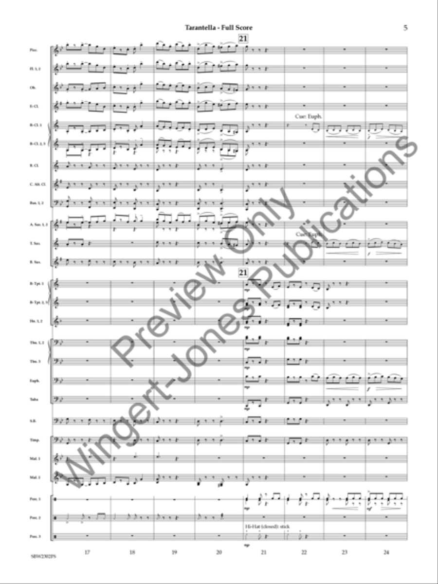 Tarantella Tarantella Concert Band scores gallery preview page 6