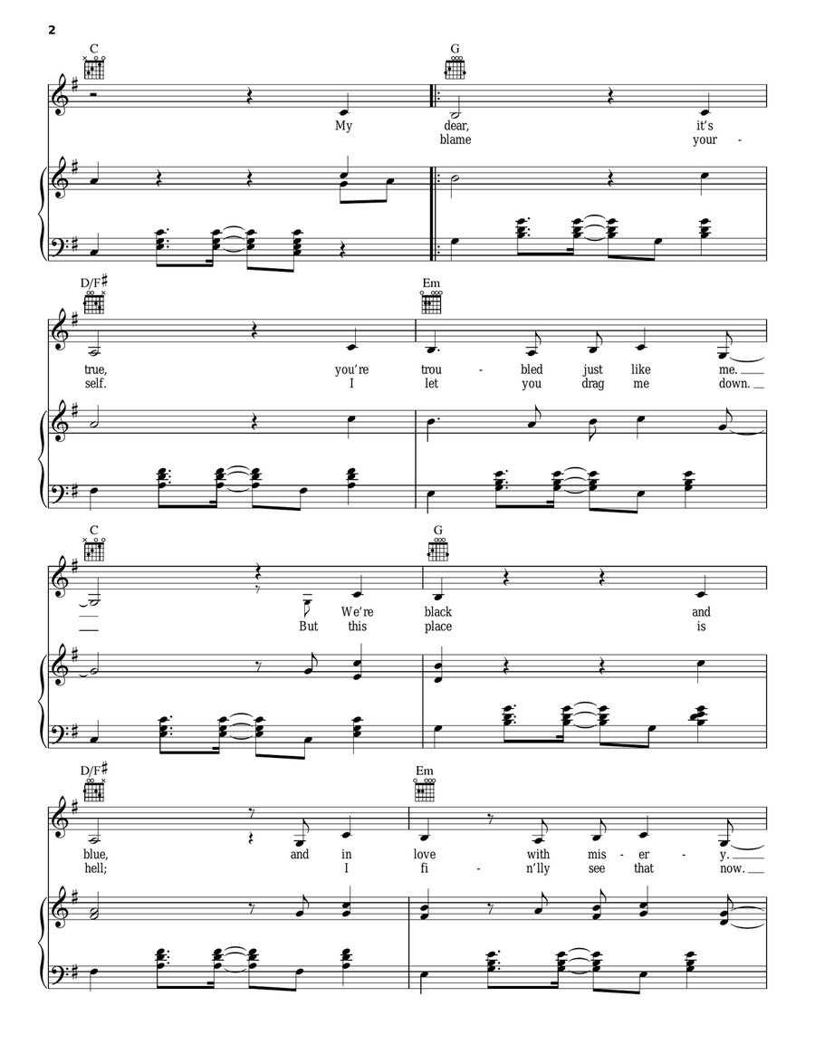 Clear Blue Sky Clear Blue Sky Acoustic Guitar scores gallery preview page 2