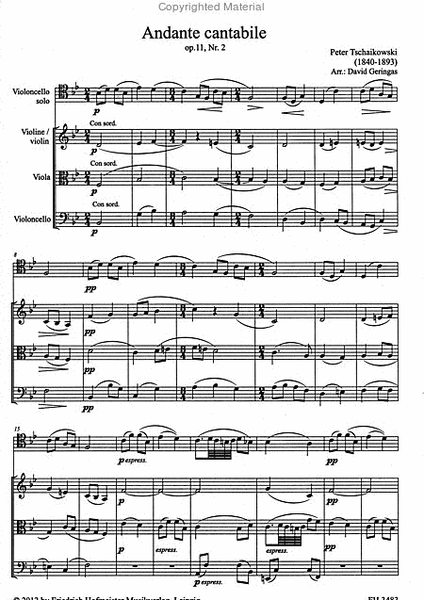 Andante cantabile, op. 11, Nr. 2