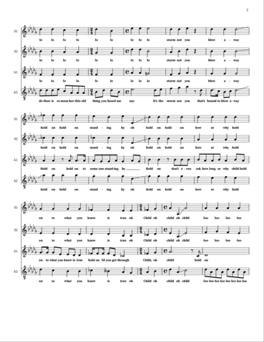 Hold On 4-Part scores gallery preview page 2