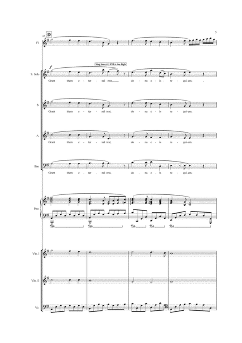 Pie Jesu (SAB Choir & Ensemble) image number null
