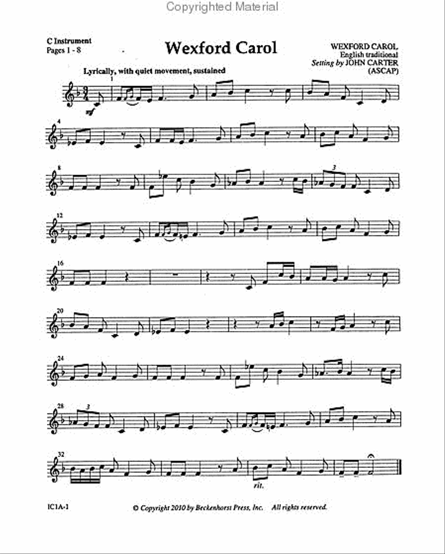 Lo, How a Rose - Instrumental Worship Christmas Collection / Songbook scores gallery preview page 4