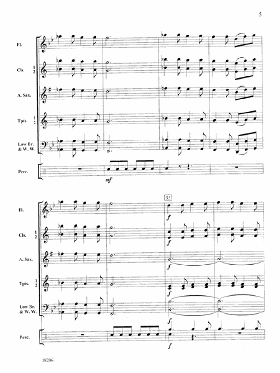 Nothin' but the Blues: Score Concert Band scores gallery preview page 5