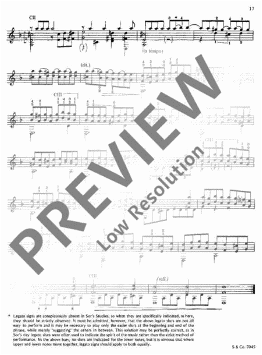 12 Studies Classical Guitar scores gallery preview page 20