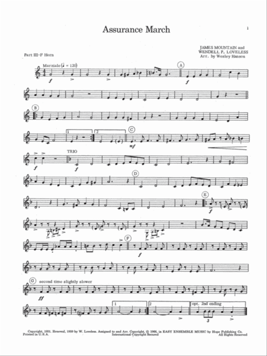 Easy Ensemble Music Horn scores gallery preview page 2