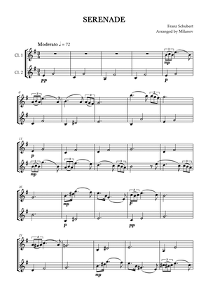 Serenade | Schubert | Clarinet in Bb duet