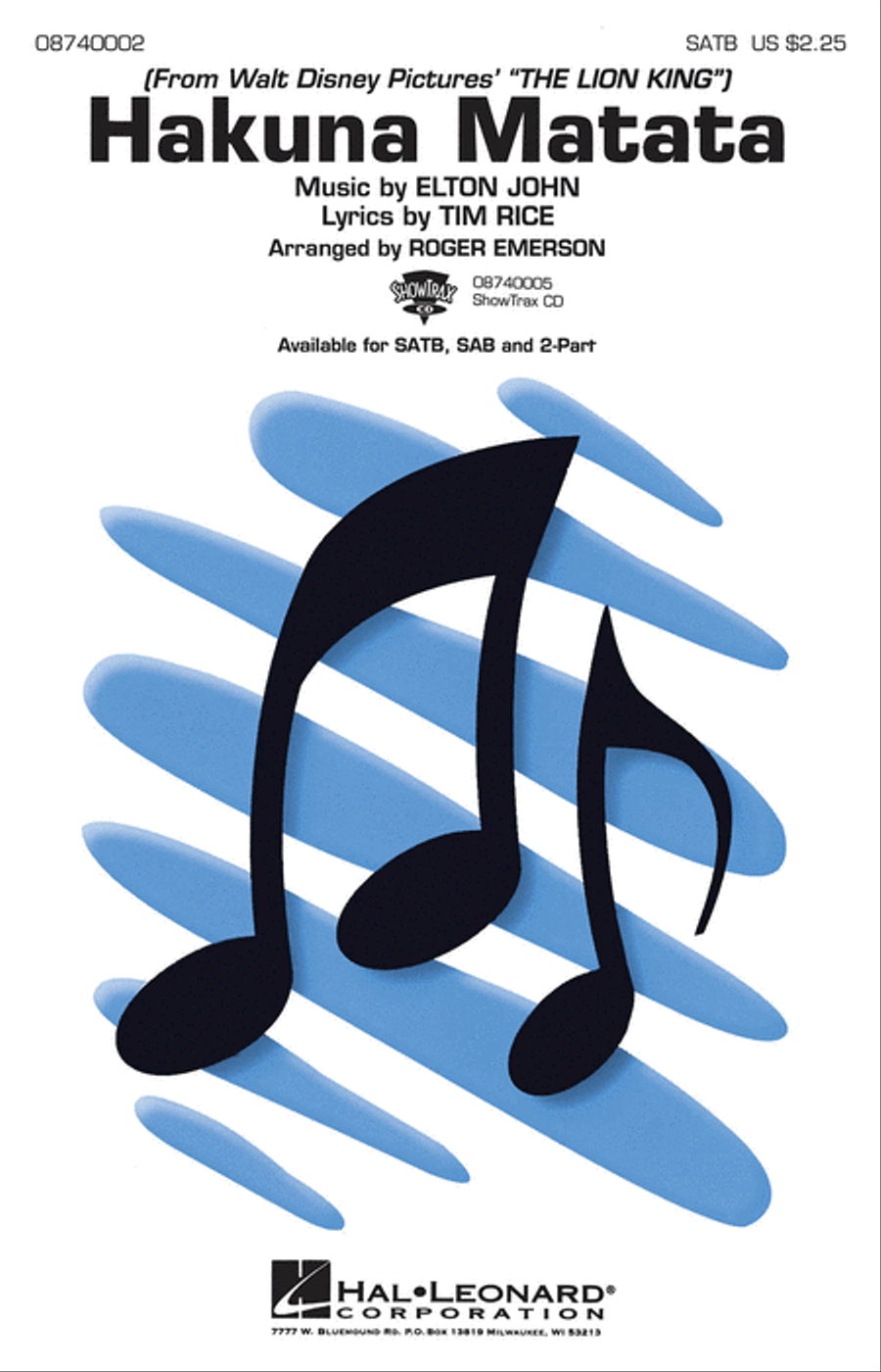 Hakuna Matata 4-Part scores gallery preview page 1