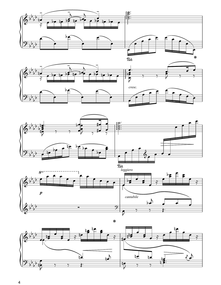 Barcarolle No.4 in Ab Major, Op.44 Piano Solo scores gallery preview page 4