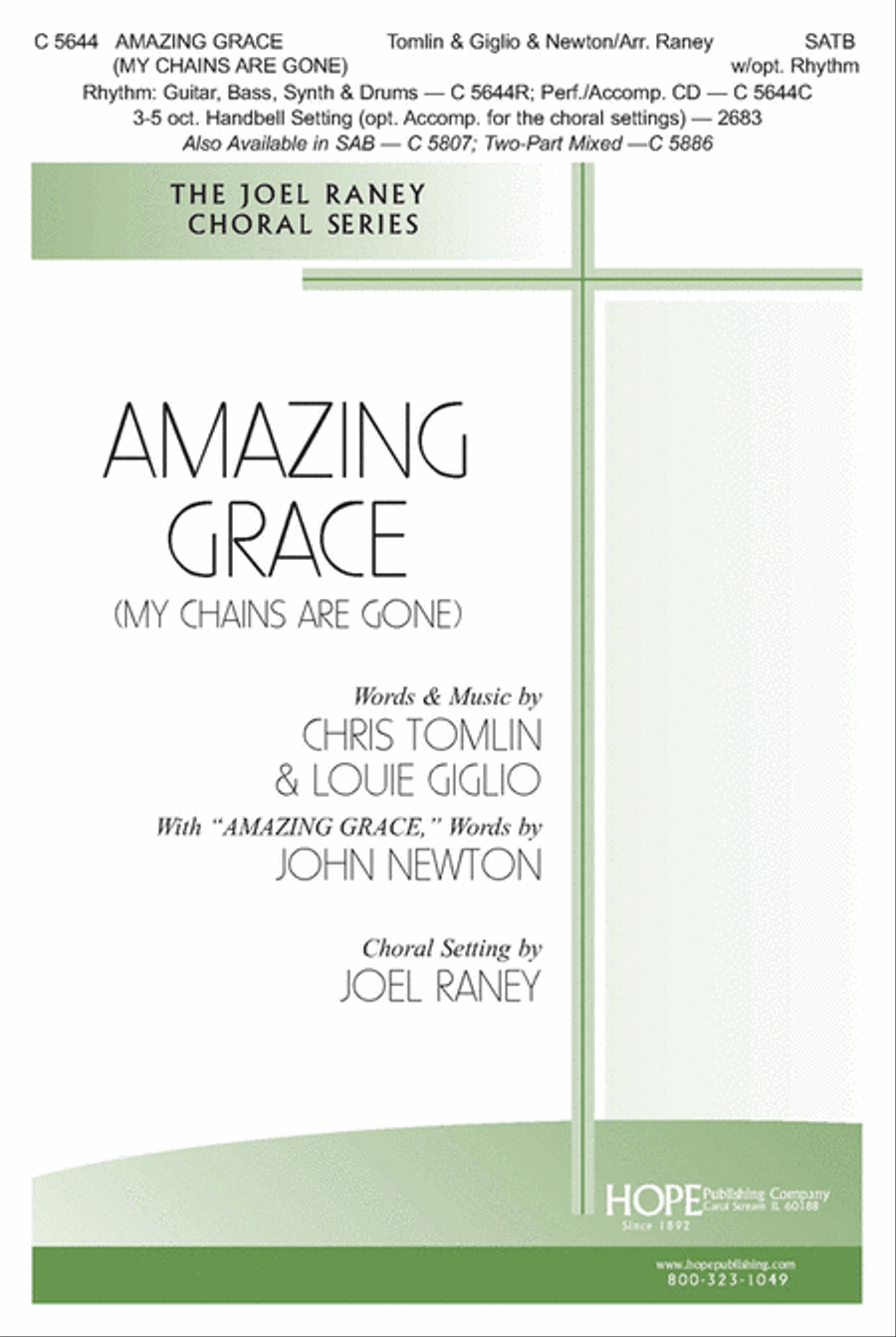 Amazing Grace (My Chains Are Gone) 4-Part scores gallery preview page 1