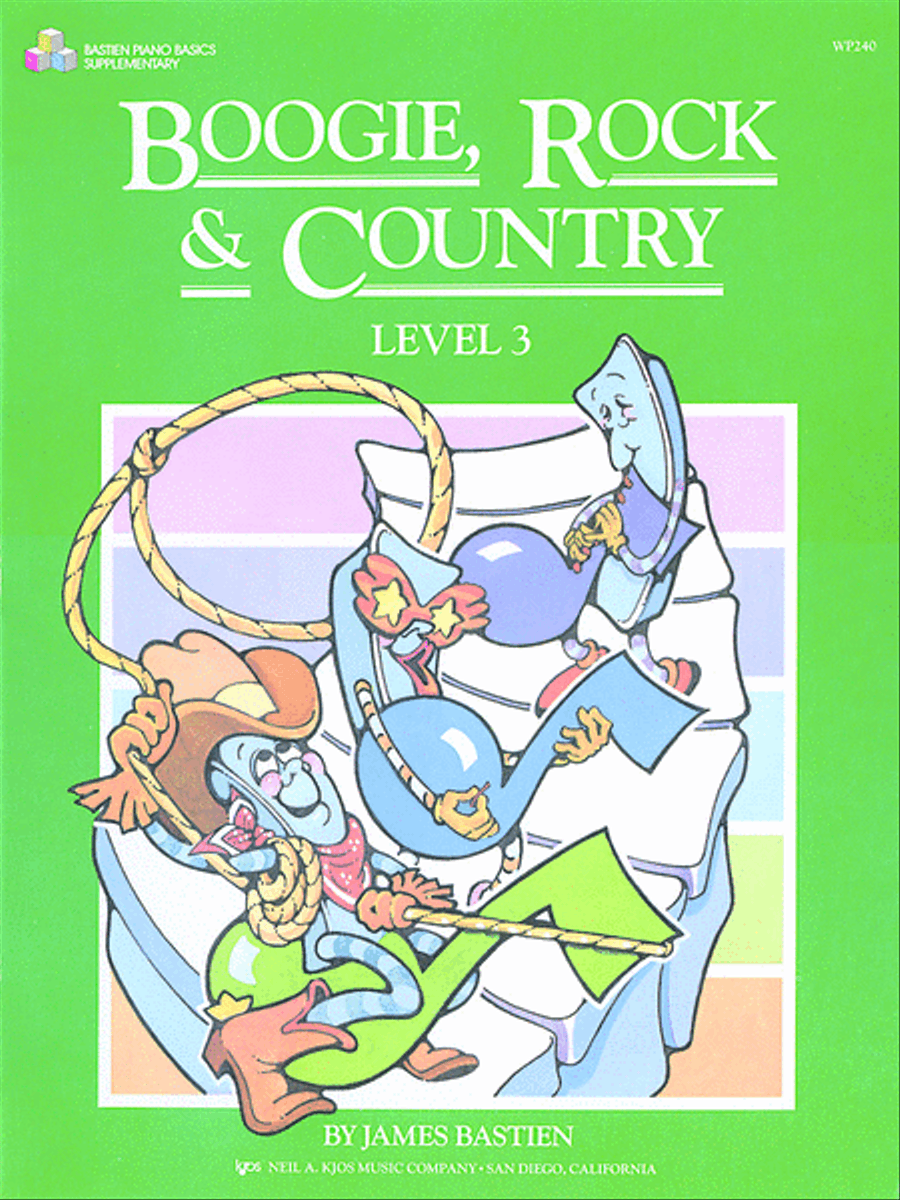 Boogie, Rock and Country, Level 3 Piano Method scores gallery preview page 1