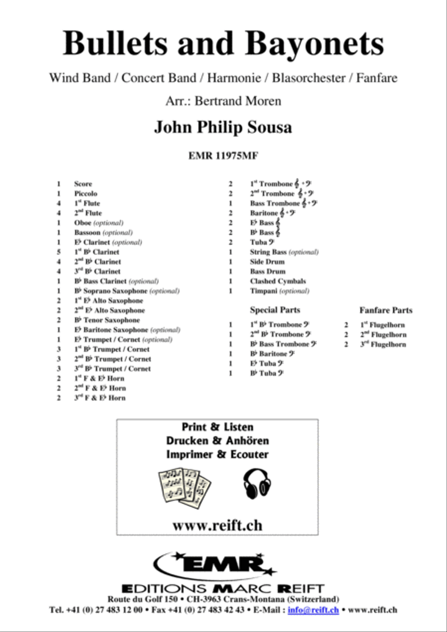 Bullets and Bayonets Concert Band scores gallery preview page 2