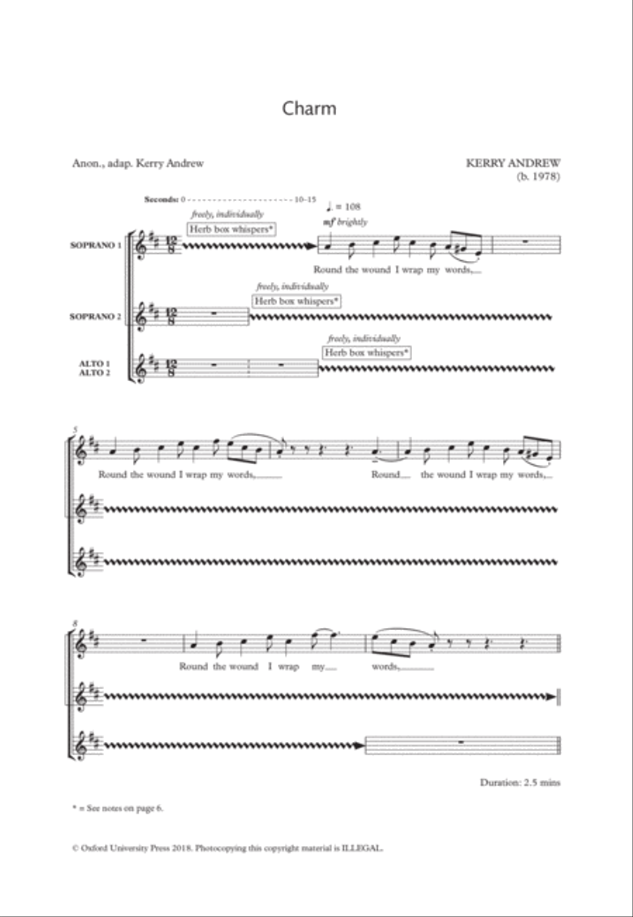 Charm Choir scores gallery preview page 1