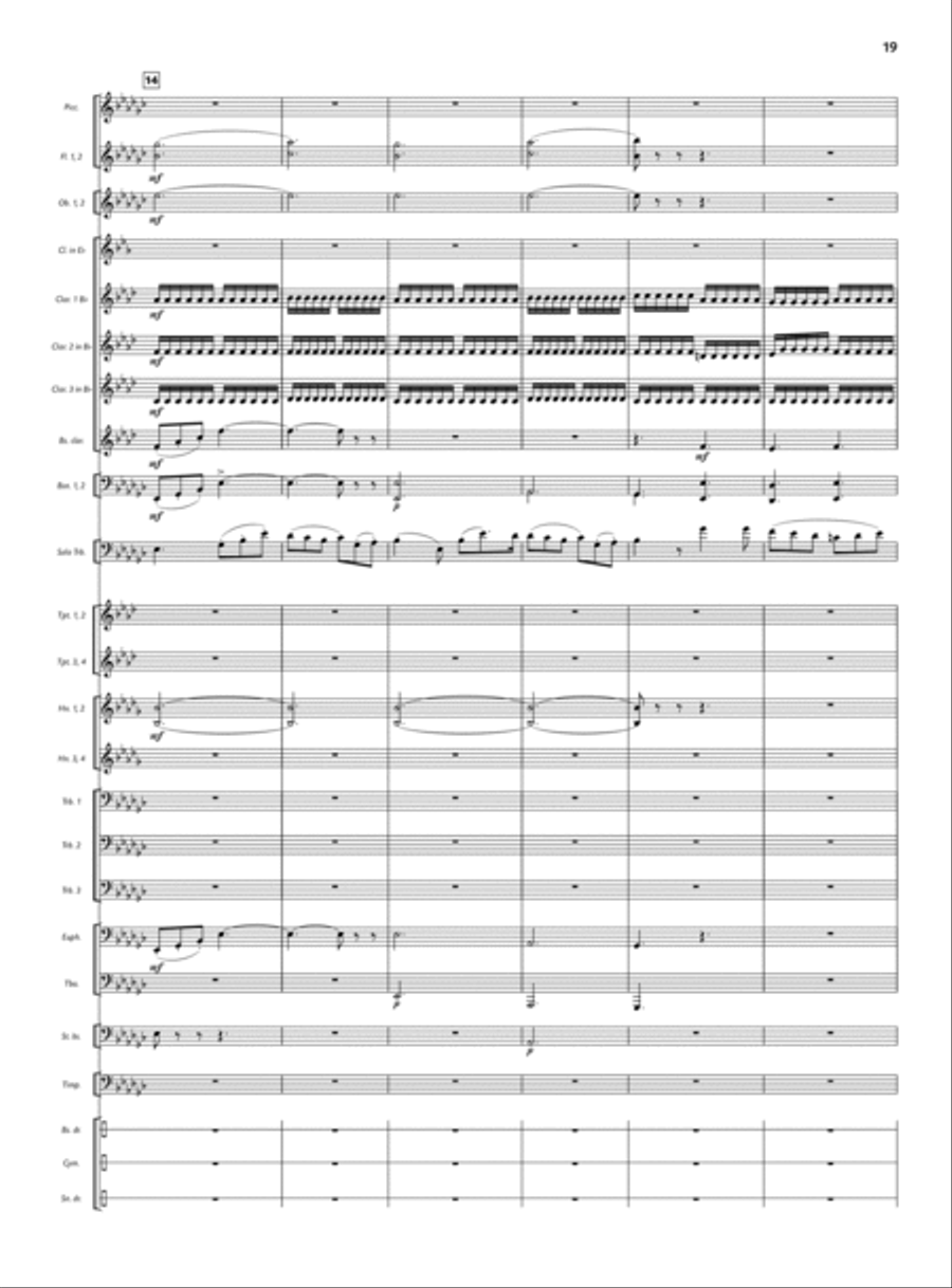 Concert for Trombone and Wind Ensemble Small Ensemble scores gallery preview page 10
