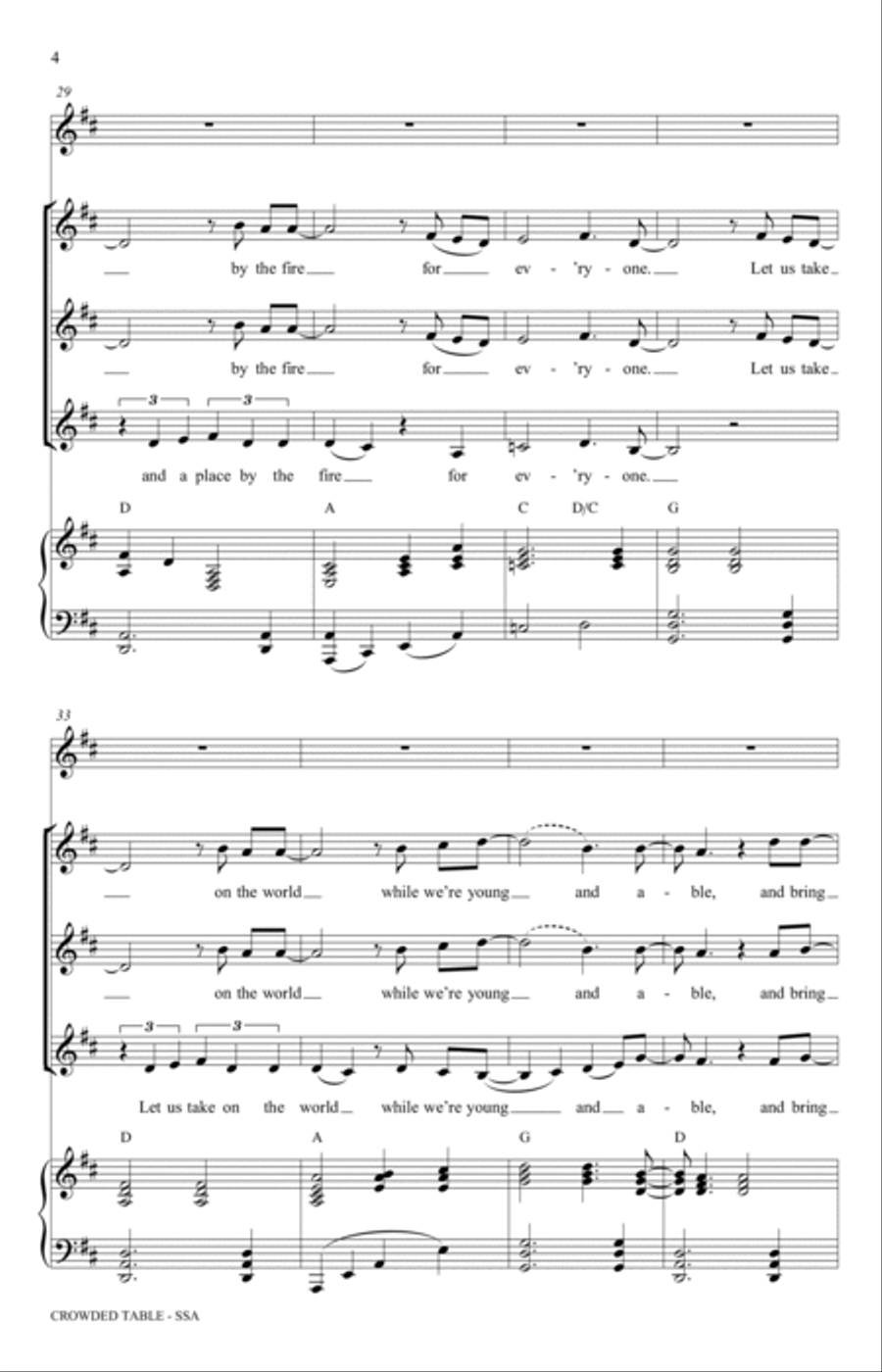 Crowded Table (arr. Andrea Ramsey) SSA scores gallery preview page 4