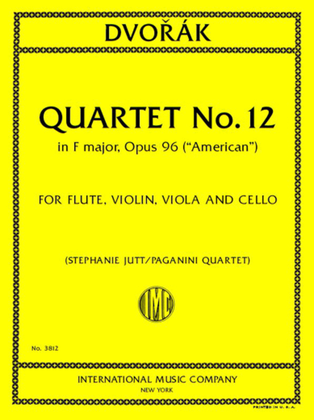 Book cover for Quartet No.12 In F Major, Opus 96 (American) For Flute, Violin, Viola And Cello