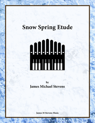 Book cover for Snow Spring Etude - One Manual Organ Solo